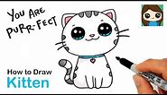 How to Draw a Kitten Easy ❤️Cute Pun Art #13