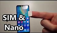 Huawei Mate 20 Pro SIM & Nano Memory Card How to Insert or Remove