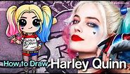 How to Draw Suicide Squad Harley Quinn Chibi