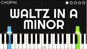 Chopin - Waltz in A Minor, B.150 | EASY Piano Tutorial