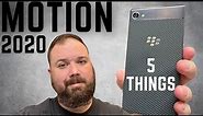 BlackBerry Motion - My 5 Favorite Features: BlackBerry 2020