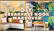 EXTREME $200 Rental Kitchen BREAKFAST NOOK Makeover | DIY Ikea Storage Benches | Tiny Space Makeover