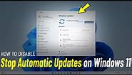Stop Automatic Updates On Windows 11 | How To Disable automatic Update | Turn Off Auto updates ❌