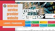 Create a professional broadband internet service provider website.