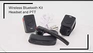 Bluetooth Headset with Finger PTT for walkie talkie