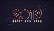 Happy New Year 2019 Animation