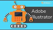 Vector funny robot Adobe Illustrator tutorial. How to create robot in Adobe Illustrator CC