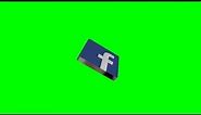 3D Facebook Logo Green Screen HD Free