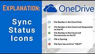 OneDrive Sync Status Icon Explanation