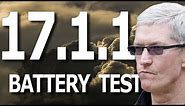iOS 17.1.1 Battery Life / Battery Drain / Battery Performance Test.