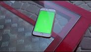 Green Screen Phone On Table Stock Video