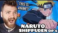 First Time Reacting to "NARUTO SHIPPUDEN Openings (1-20)" | Non Anime Fan!