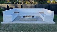 HOW TO BUILD A BACKYARD SEATING AREA WITH FIRE PIT | OUR BIGGEST DIY PROJECT YET