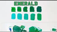 How To Make The Color Emerald Green Paint Easy!