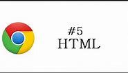 Chrome Extension Tutorial - 5 - HTML