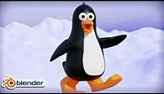 Stylized Penguin Character Animation - Blender Eevee