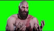 Kratos Looking at His Hands Meme - Green Screen