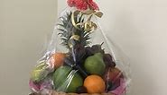 How to make fruit basket for gift | How to gift wrap fruit basket.
