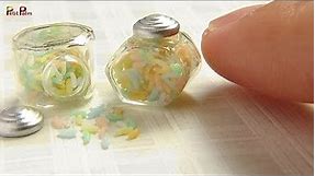 Miniature Jelly Beans & Glass jar DIY - Petit Palm