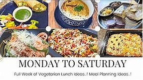6 Healthy & Tasty Dinner Ideas for the Week (Mon-Sat) | Indian Vegetarian Weekly Meal Planning 2021