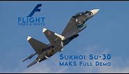 Sukhoi Su-30SM Flanker Super Maneuverable Russian Fighter Aircraft