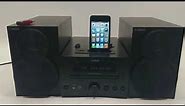 Yamaha CRX-330 Shelf Stereo CD, iPOD, RADIO & USB Player Test