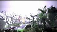 Lightning Filled Typhoon Haima / Lawin Smash Tuguegarao Philippines 4K