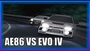 INITIAL D - AE86 VS EVO IV [HIGH QUALITY]