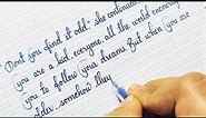 Beautiful cursive handwriting in English | English Cursive Handwriting practice | Handwriting