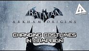 Batman Arkham Origins Gameplay - How to change skins/costumes in story mode
