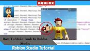 How To Create Tools And Gear In Roblox!