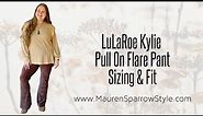 LuLaRoe Kylie Sizing Review | Fit & feel of these new flare pants, especially for plus-size fit!