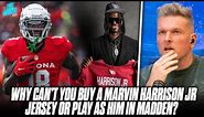 Marvin Harrison Jr Hasn't Signed NFLPA Licensing Deal, Having Standoff With Fanatics?! | Pat McAfee