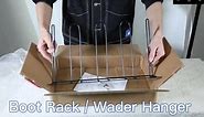 Sturdy Metal Boot Rack Wader Hanger