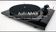 Pro-Ject T1 Turntable Setup Guide