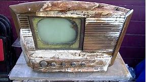 Philco 48-1001 Television Resurrection Vintage TV In Poor Condition Pt 1