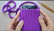 Easy DIY Crochet phone bag Step by step