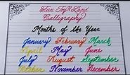 Learn to Write Months of the Year in Cursive for Kids