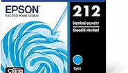 EPSON 212 Claria Ink Standard Capacity Cyan Cartridge (T212220-S) Works with WorkForce WF-2830, WF-2850, Expression XP-4100, XP-4105