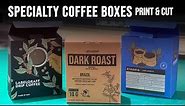 Print and Cut Specialty Coffee Boxes