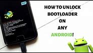 How To Unlock Bootloader On Any Android | OEM Bootloader Unlock | Fastboot