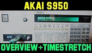 AKAI S950 sampler Review + Time stretch Tutorial