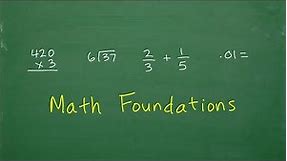 Math Foundations – Basic Math Skills every Adult should know