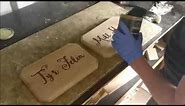 Making of Personalised House Name Plaque