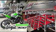 Best Exhaust for Kawasaki Ninja 400 with Sound Check | Zero One Moto Caloocan