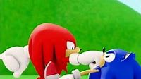 Knuckles Punches Sonic #shorts