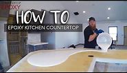 HOW TO - Epoxy Kitchen Countertop - Countertop Epoxy - White Marble Countertop - Kitchen Countertop
