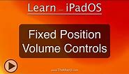 Switch to dynamic volume buttons with the iPad Fixed Volume control toggle in iOS 15.4 and later!