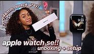 apple watch se unboxing and setup 2020! 44mm space gray apple watch se first impressions