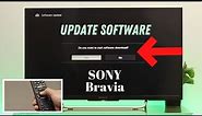 How to System Software Update Sony Bravia TV [2023 Firmware Update]